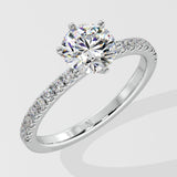 1.5 ct Crown Solitaire Diamond Ring