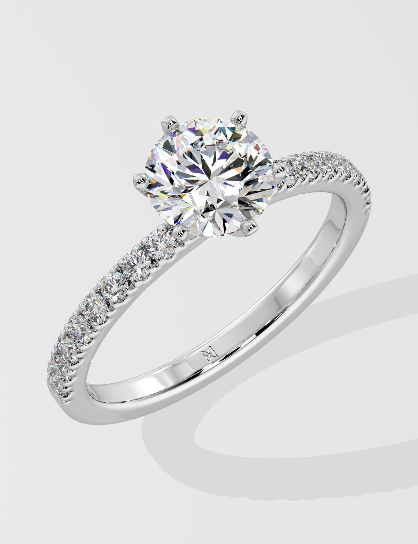 1.5 ct Crown Solitaire Diamond Ring