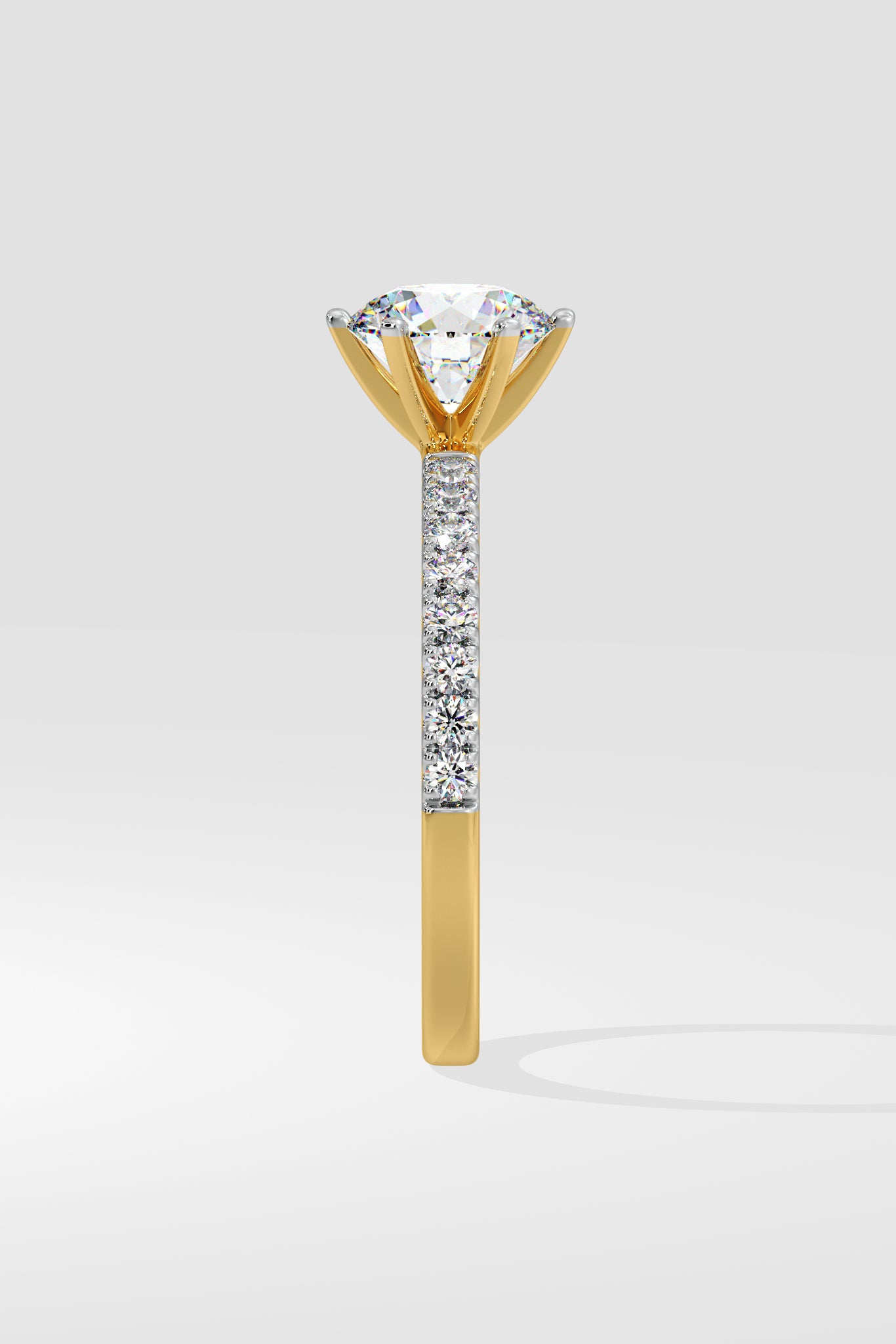 1.5 ct Crown Solitaire Ring