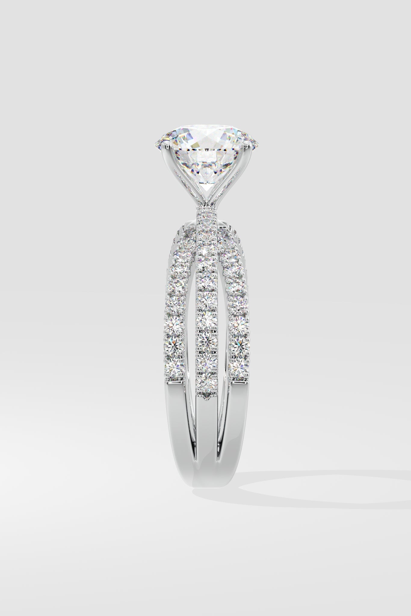 1.5 ct Triple Crossover Solitaire Ring - House Of Quadri