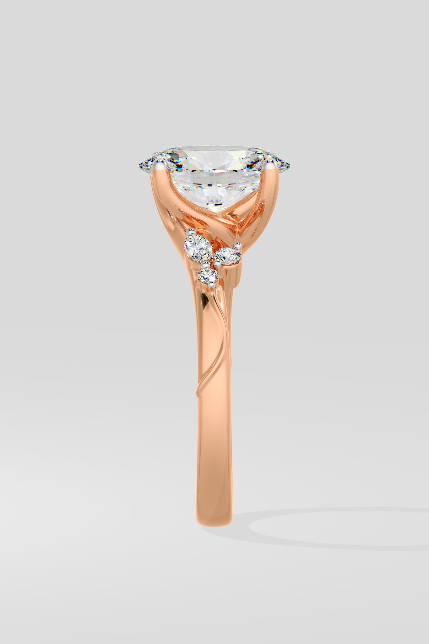 2ct Lunette Ring