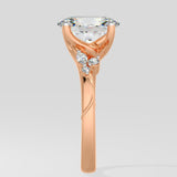 2 ct Lunette Diamond Ring