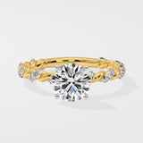1 ct Vine Solitaire Diamond Ring