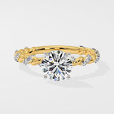 1 ct Vine Solitaire Diamond Ring