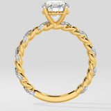 1 ct Vine Solitaire Diamond Ring