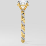 1 ct Vine Solitaire Diamond Ring