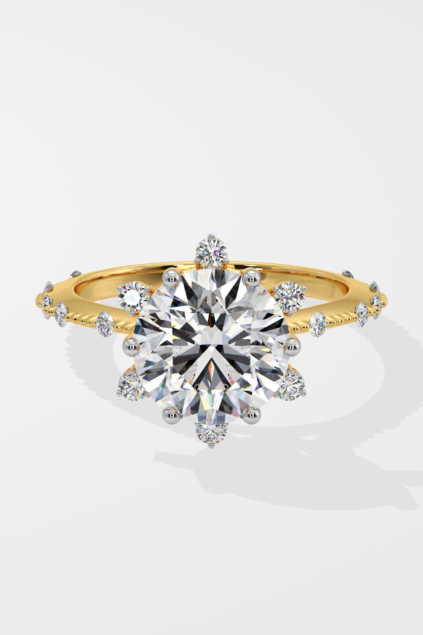 3 ct Starlight Solitaire Ring
