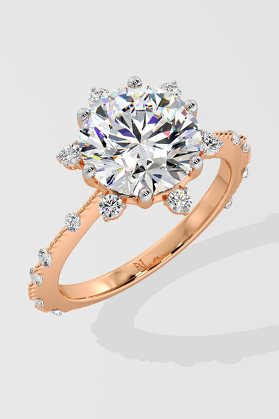 3 ct Starlight Solitaire Ring