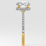 2 ct Invisible Halo Solitaire Diamond Ring