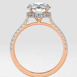 2 ct Invisible Halo Solitaire Diamond Ring