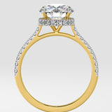2 ct Invisible Halo Solitaire Diamond Ring