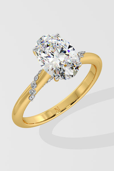 2 ct Elena Oval Solitaire Ring