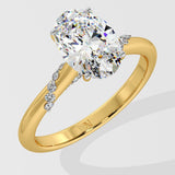 2 ct Elena Oval Solitaire Diamond Ring