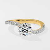 1 ct Twirl Diamond Ring