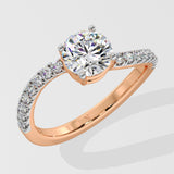 1 ct Twirl Diamond Ring