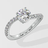 1 ct Twirl Diamond Ring