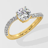1 ct Twirl Diamond Ring