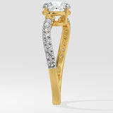 1 ct Twirl Diamond Ring