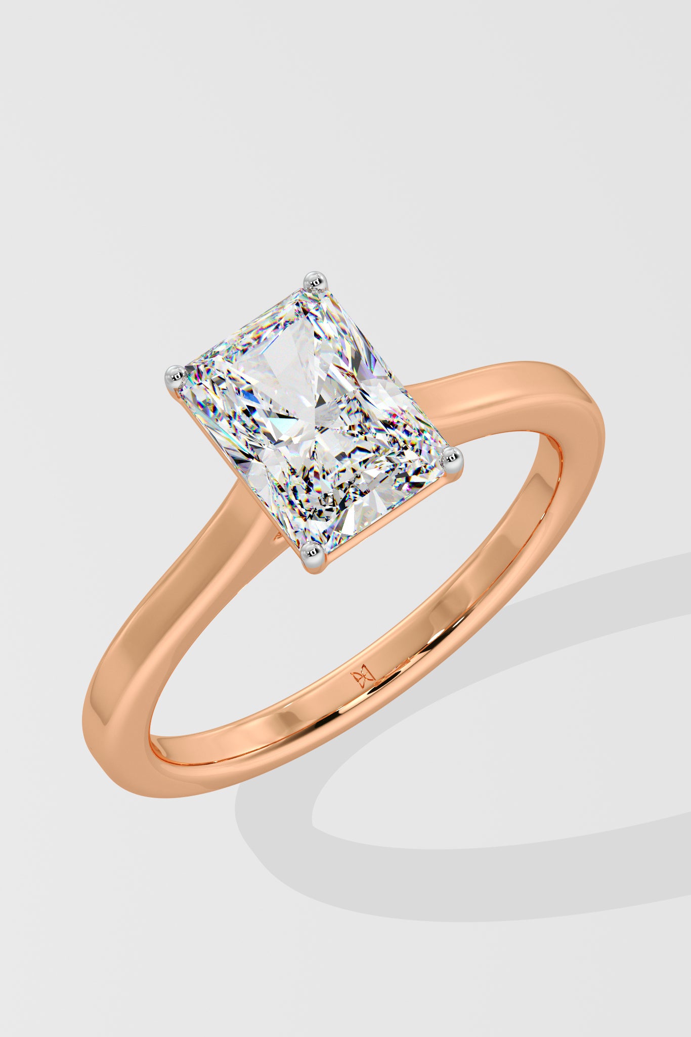 2 ct Radiant Solitaire Ring