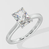 2 ct Radiant Solitaire Diamond Ring