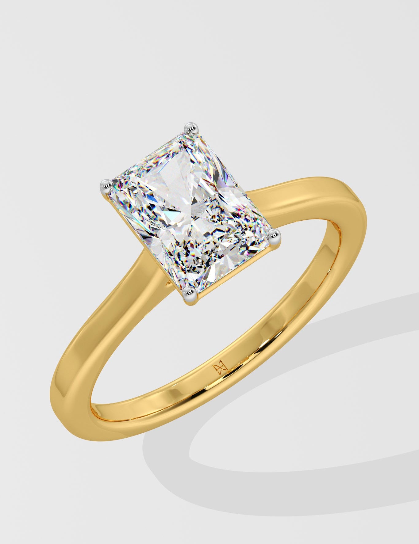 2 ct Radiant Solitaire Diamond Ring