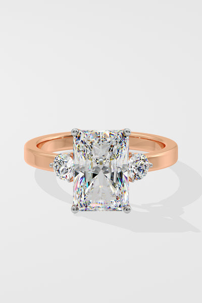 2 ct Radiant Accent Ring