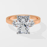 2 Ct Radiant Accent Diamond Ring