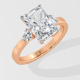 2 Ct Radiant Accent Diamond Ring