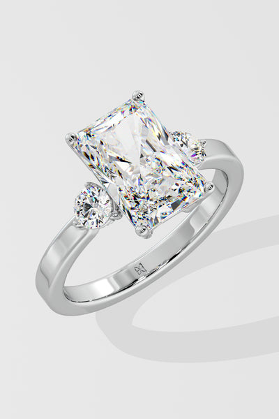 2 ct Radiant Accent Ring