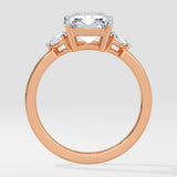 2 Ct Radiant Accent Diamond Ring