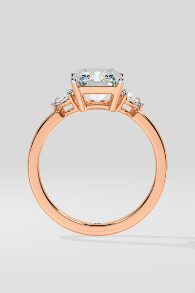 2 ct Radiant Accent Ring