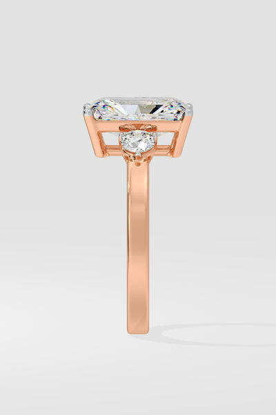 2 ct Radiant Accent Ring