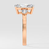 2 Ct Radiant Accent Diamond Ring