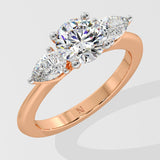 1.5 ct Opera Three Stone Diamond Ring