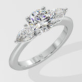 1.5 ct Opera Three Stone Diamond Ring