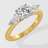 1.5 ct Opera Three Stone Diamond Ring