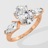 2 ct Oval Kite Diamond Ring