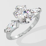 2 ct Oval Kite Diamond Ring