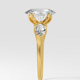 2 ct Oval Kite Diamond Ring