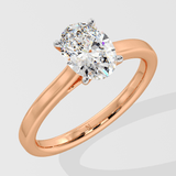 2 ct Oval Solitaire Diamond Ring