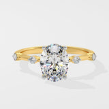1.5 ct Spaced Oval Diamond Ring