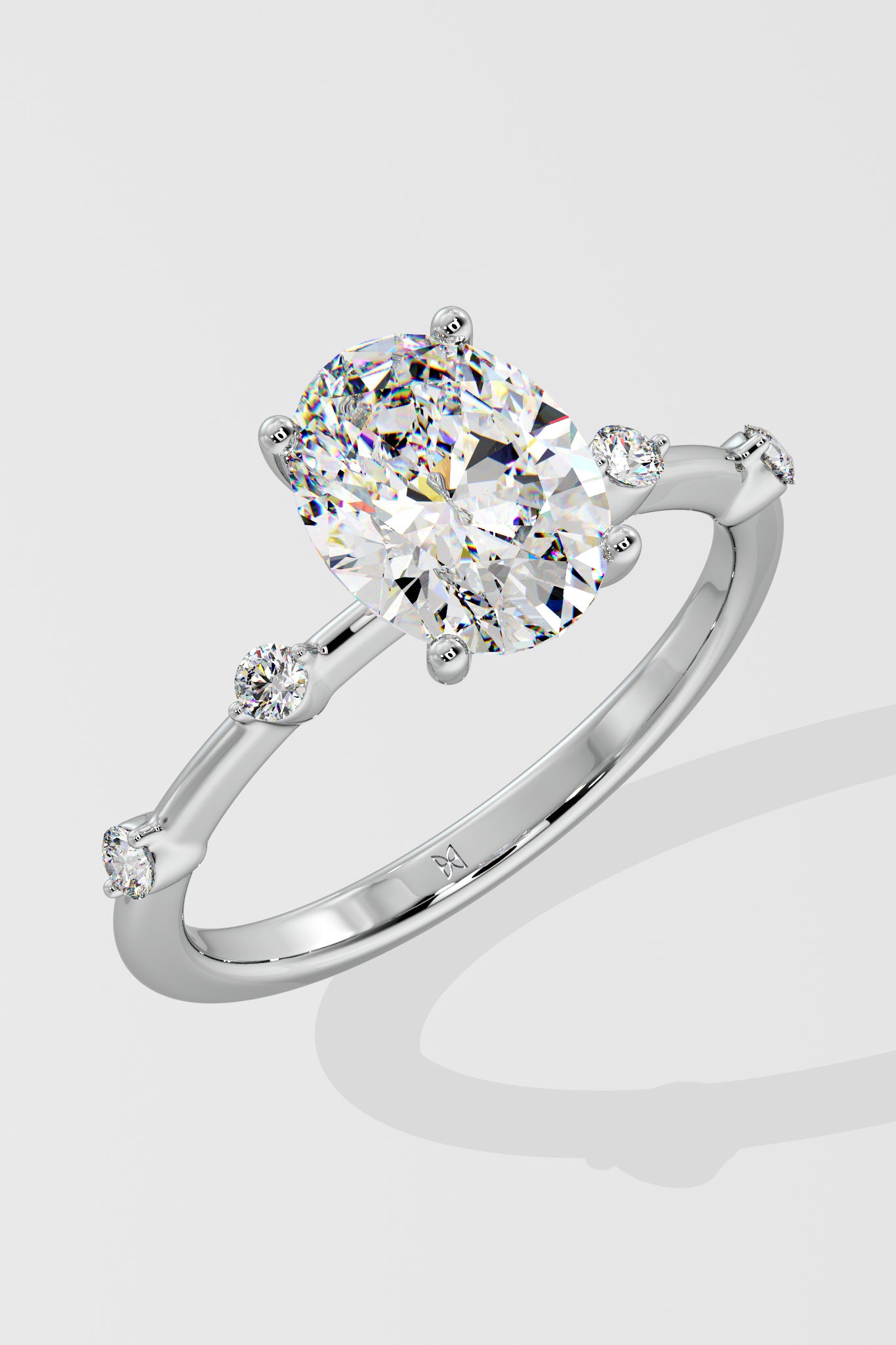 1.5 ct Spaced Oval Ring