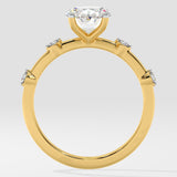 1.5 Ct Spaced Oval Diamond Ring