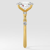 1.5 Ct Spaced Oval Diamond Ring