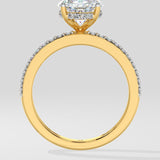 2.5 ct Oval Double Band Ring