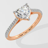 2 ct Heart Diamond Ring