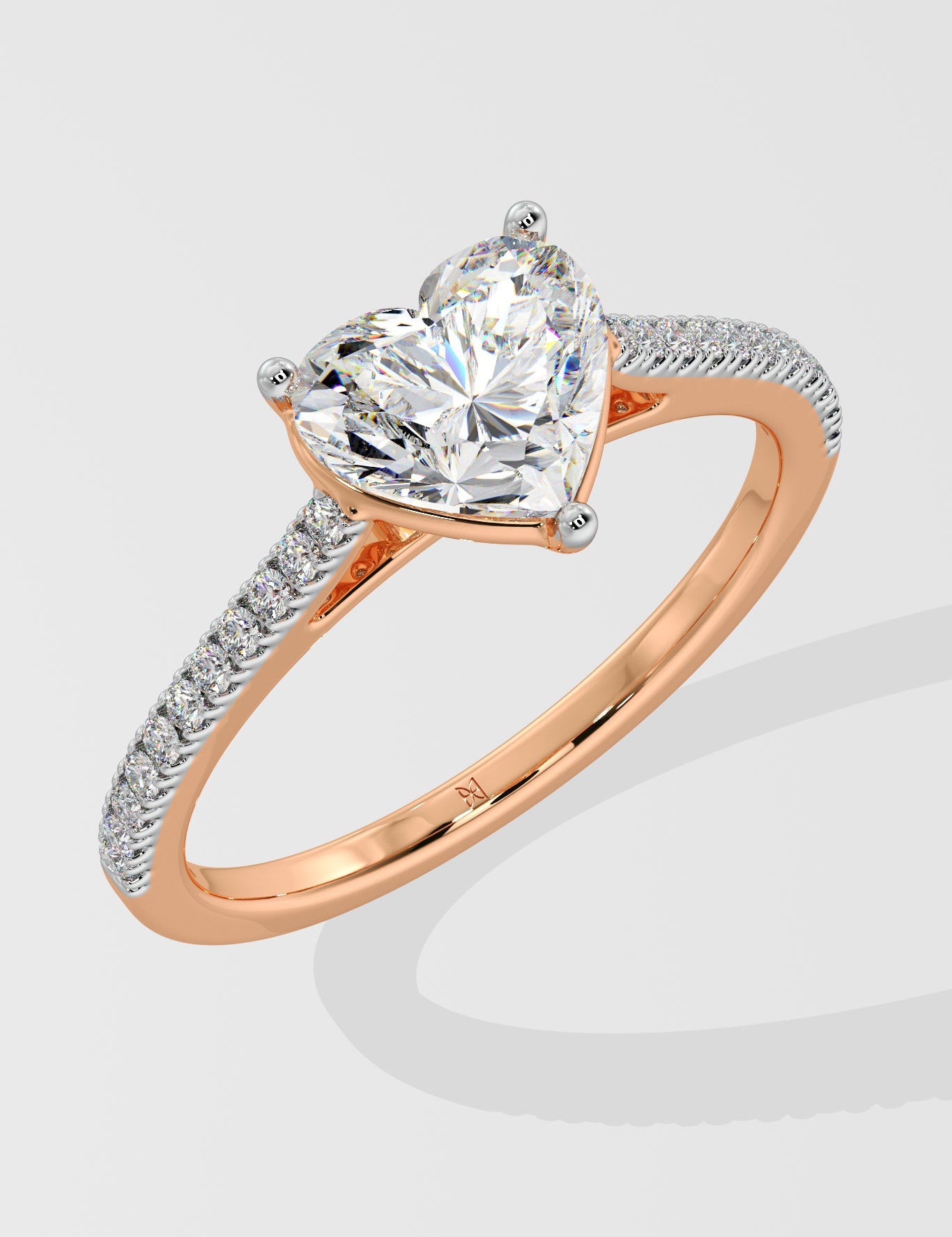2 ct Heart Diamond Ring