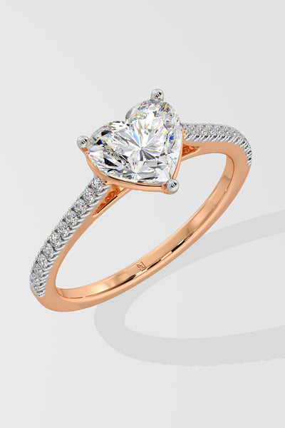 2 ct Heart Ring