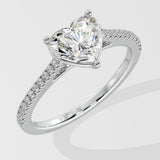 2 ct Heart Diamond Ring