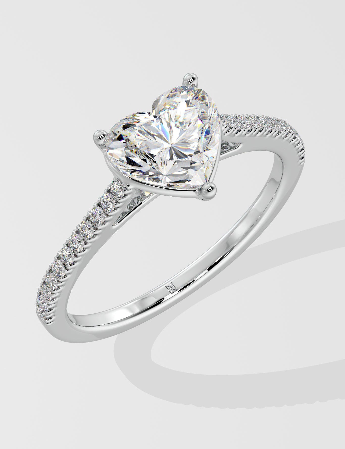 2 ct Heart Diamond Ring